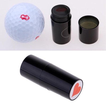 2Pcs Colorfast Golf Ball Stamper Marker Club Accessories Golfer & Shape describe