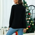 thumbnail image 3 of DailyTrove Women's Christmas Theme Knit Sweater, Long Sleeve, Holiday Party & Casual Wear, Soft Wool Blend, Plus Size Friendly, 3 of 3