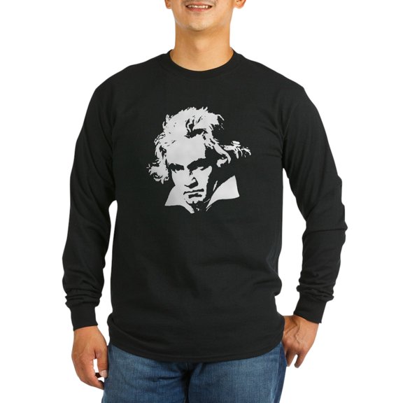 CafePress - Beethoven Long Sleeve Dark T Shirt - Long Sleeve Dark T-Shirt