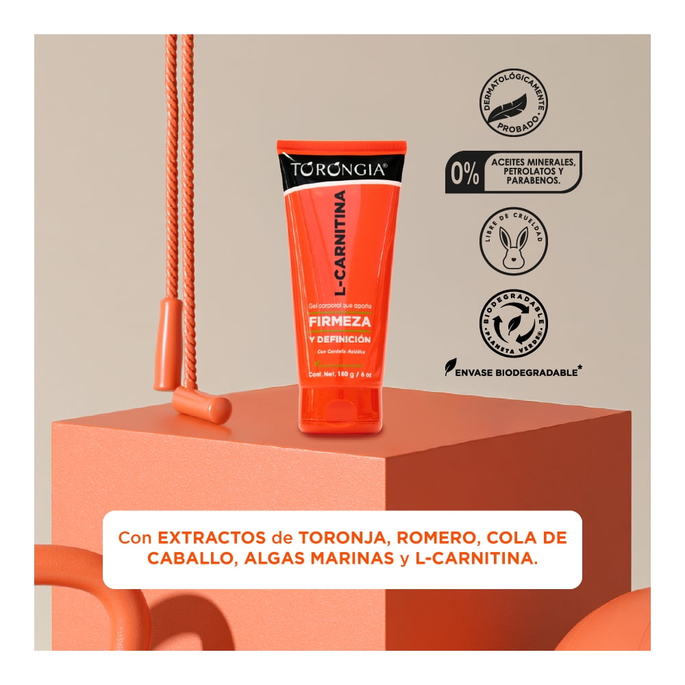 aceite de.coco cla.y l.carnitina Gel corporal Torongia con L-Carnitina 180 g Size:40 lb 2X Colla Gluta Plus Underarms