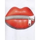 thumbnail image 3 of Camiseta Talla Extra Estampado Labios Cremallera 3D Rosegal Camisetas tallas grandes, 3 of 5