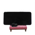 thumbnail image 3 of Soporte para teléfono celular de escritorio, sofá rosa con gatito de gato lindo para la oficina, manos libres, adorno para el hogar. Afortunado Sencillez, 3 of 5