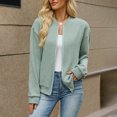 thumbnail image 2 of Msgweeeg Women’s Sweaters Stand Collar Zipper Cardigan Long Sleeve Knit Coat Pullover Elegant Casual Fashion Winter Warm Top for Daily Wear and Vacation, 2 of 7