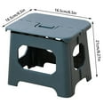 thumbnail image 4 of Tkrady Folding Step Stool, Foldable Step Stool Lightweight Sturdy Safe for Kids Adults, Easy Open One Flip Non-Slip Folding Stool for Kitchen Bathroom Bedroom 1Pc, 4 of 5