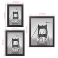 thumbnail image 2 of Meframe 10PACK Wooden Collage Picture Frame Set, Wall and Tabletop Display Photo Frames, Multiple Sizes Including 8x10, 5x7, 4x6, Black, 2 of 9