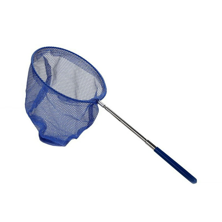 LoyGkgas New Kids Telescopic Butterfly Insect Nets Extendable Fish Mesh  Bags (Dark Blue) 