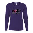 thumbnail image 2 of Wild Bobby Loved John 3:16 Inspirational/Christian Women Graphic Long Sleeve Tee, Purple, Medium, 2 of 6