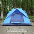 thumbnail image 2 of 2-4 Person Instant Camping Tent, Easy Automatic Pop up Tents for Camping/Outdoor/Beach/Hiking/Traveling,Blue, 2 of 9