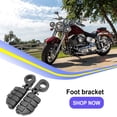 thumbnail image 3 of Pedal de Moto Montaje Soporte Aleación Profesional Fijable Ajustable Soportes Plegables Plegables Piezas al aire libre Negro 38mm 1 Par AweSitey VI002318-02, 3 of 7