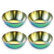 thumbnail image 2 of Salsa de acero inoxidable Sushi Platos Especias Placas de vinagre Documentos Doble Cuencos Postre de vajilla para el comedor Colorido 4 piezas Eigraketly  HA059407-04, 2 of 7