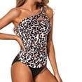 thumbnail image 2 of Gibobby Conjunto de Bikini para Mujer 2023 Nuevo traje de baño Reunión Tankini Sexy Cintura alta Bikini Split Falda Traje de baño Conjunto(Marrón,M), 2 of 4