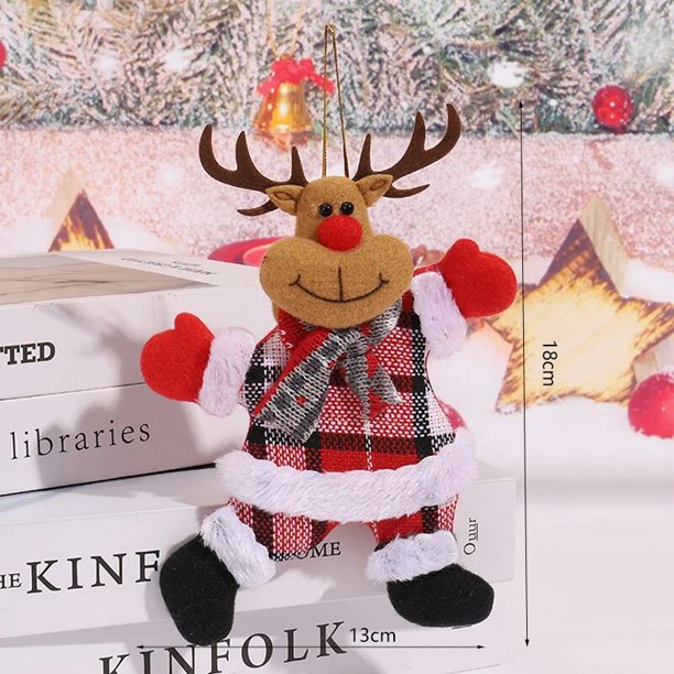 Adornos de Feliz Navidad DIY, regalo de Navidad, Papá Noel, muñeco de nieve, árbol colgante, muñeca de Feliz Año Nuevo, decoración colgante para el hogar, Noel Natal