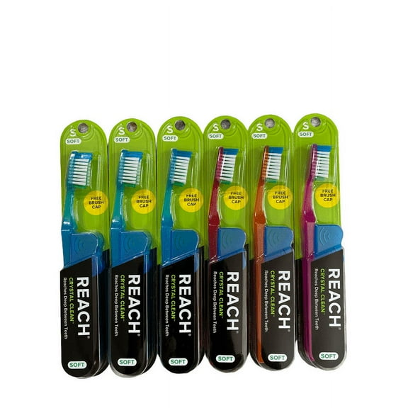 Reach Crystal Clean Deep Between Teeth Soft Pack Of 6
