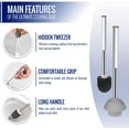 thumbnail image 5 of True Fresh 2 in 1 Toilet Brush and Plunger Set Stainless Steel - Toilet Plunger and Toilet Brush and Caddy Holder, 5 of 8