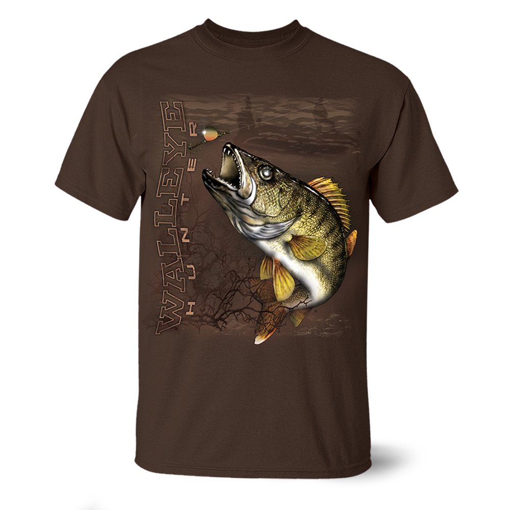 FOLLOW THE ACTION Follow the Action Walleye "Walleye Hunter" OneSided 100 Cotton Short