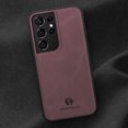 thumbnail image 5 of Mantto PU Leather Case for Samsung S21 Ultra, Retro Premium Luxury Slim Soft Non-Slip Grip Flexible Bumper Shockproof Full Body Protective Cover Phone Cases for Samsung Galaxy S21 Ultra, Wine Red, 5 of 8