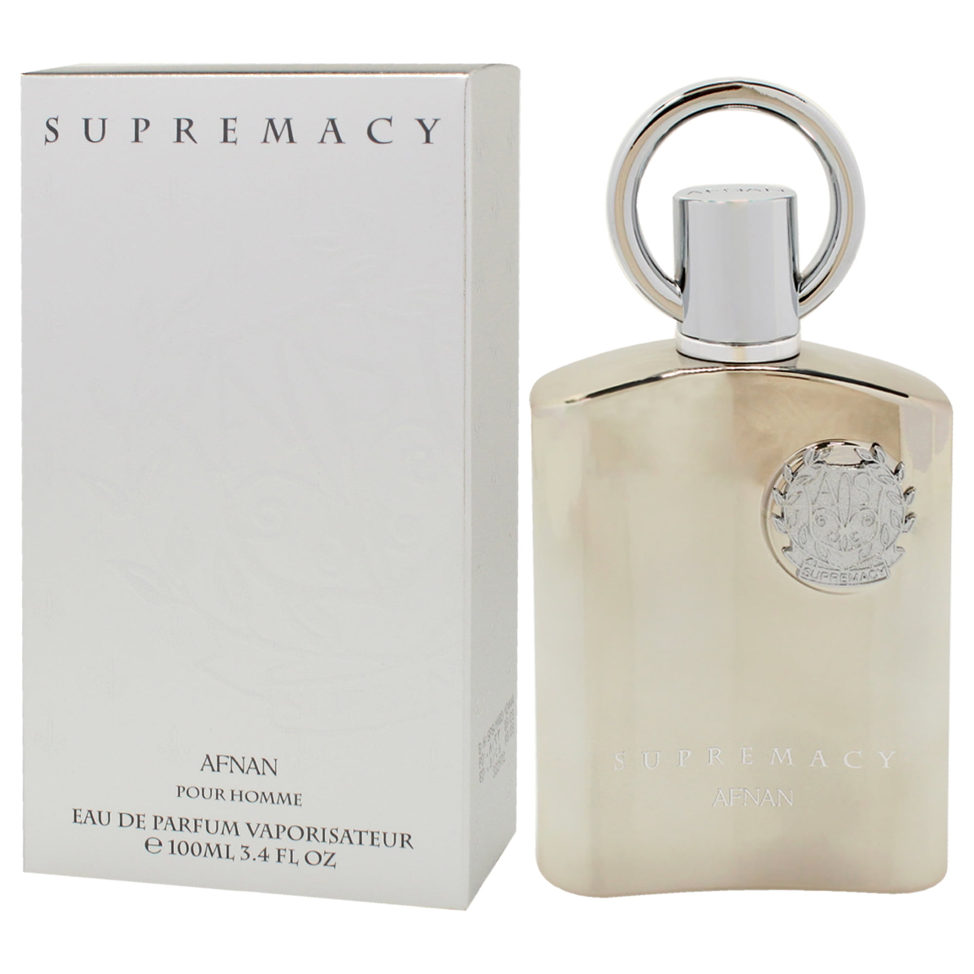 Afnan Supermacy Silver, Eau De Parfum Spray for Men, 3.4 oz