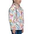 thumbnail image 3 of Lsque Abstract Marble Texture Patten Youth Hoodie Sweatshirt Pullover with Kangaroo Pocket Boys and Girls Hoodie Warm Hoodie for Kids-Small, 3 of 6