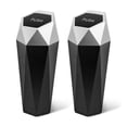 thumbnail image 1 of Car Trash Can  2 PackGarbage Bin Mini Trashcan  Interior Automotive Accessories  Vehicle Waste Holder with Lid  Organizer for Auto and Chuck  Car Essentials Dustbin  Gold, 1 of 6