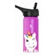 thumbnail image 2 of Botella de Agua para Niños 532ml Unicornio | Con Asa, 2 Tapas, 2 Popotes y Cepillo | Libre de BPA | B Life, 2 of 6