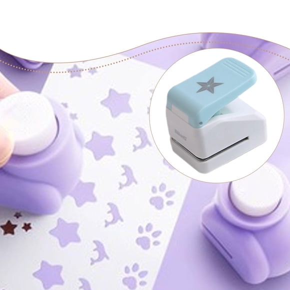 Perforadora de papel con forma de estrella,Perforadora de relieve de estrella multifuncional,Perforadora de estrella 3D ligera para regalo,Suministros portátiles para manualidades con