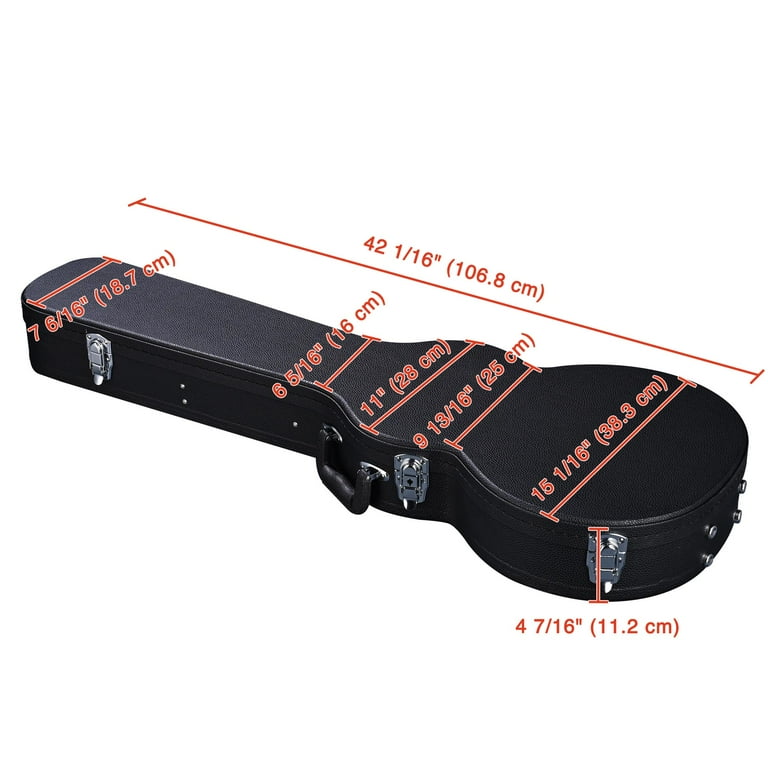 Yescom Electric Guitar Hard Case for LP Les Paul Style Electric Guitar Wooden Hard Shell Lockable