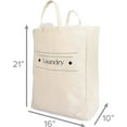 thumbnail image 3 of Heavy Duty Natural Cotton Canvas Laundry Bags (Small, Natural), 3 of 9