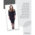 thumbnail image 7 of MeMoi Plus Size Curvy Ultra Sheer Control Top Pantyhose - Womens - Female (5X/6X, Off Black), 7 of 7