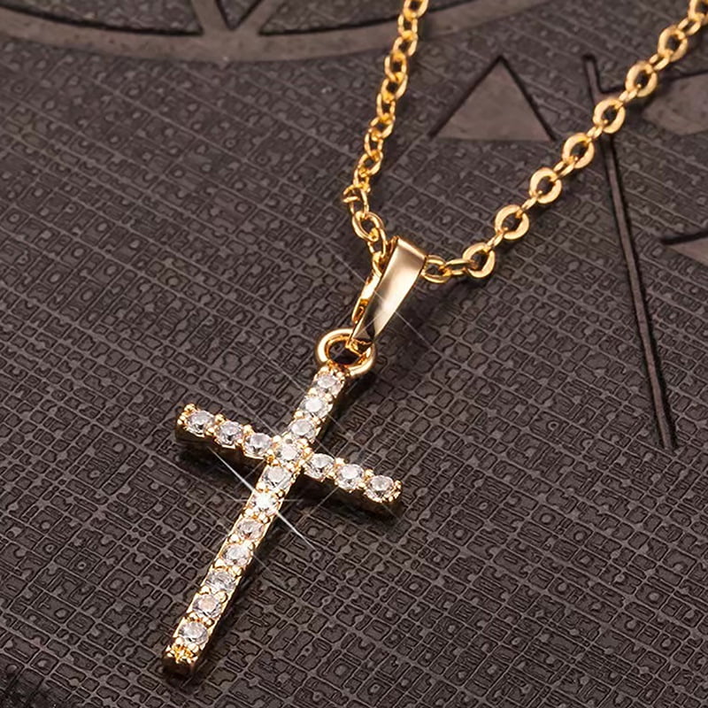 Statement Rhinestone Cross Necklace | Rhinestone cross, Cross necklace,  Necklace