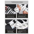 thumbnail image 5 of Piano Keyboard Stickers Grand/electric Piano 61 Keys Stave Notation Note Strip Label For Beginners Students, 5 of 5