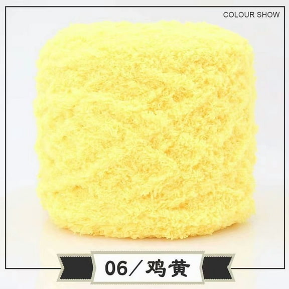 Nvzi Soft Yarn for Crocheting, Blended Yarn, Ultra-Soft Texture, Ideal for Baby Items, Scarves, Crafts, Perfect for Crochet Enthusiasts and DIY Projects,yellow​