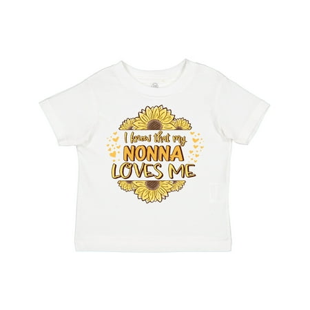 

Inktastic I Know That My Nonna Loves Me Gift Toddler Boy or Toddler Girl T-Shirt