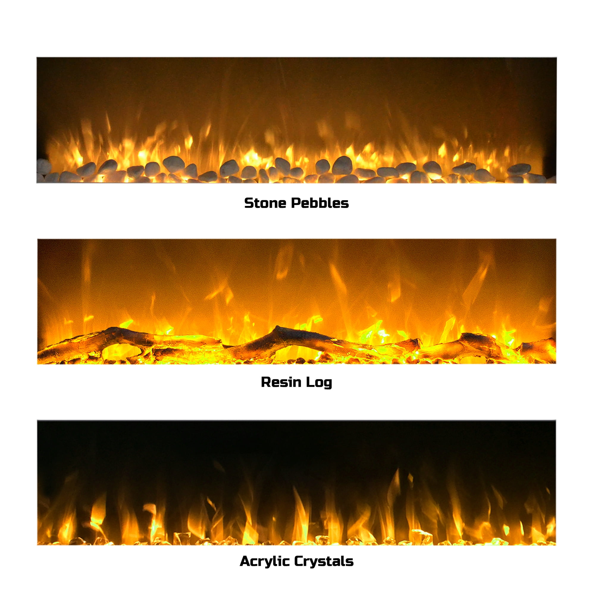 Electric Indoor Fireplace Wall Mounted Color Changing Led Flame Electric Indoor Fireplace Wall Mounted Color Changing Led Flame And Remote 50 Inch By Northwest White Com