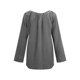 thumbnail image 2 of Blusa de mujer Camisa de color sólido de manga larga Costura de encaje Blusa suelta informal Ropa de otoño, Gris, S Kearding AP003723-16, 2 of 3