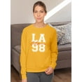 thumbnail image 2 of Los Angeles 98 Sweatshirt Women -Image by Shutterstock, Female x-Large, 2 of 4