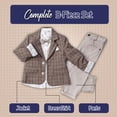 thumbnail image 3 of Little Boys' Jacket, Long Sleeve Button-Up Shirt and Pants 3-Piece Dressy Suit, 3 of 5