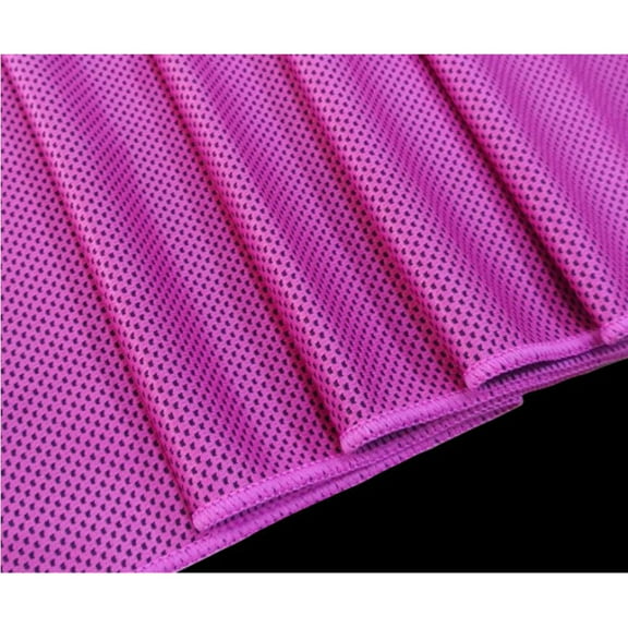 SWETRACE 3Pcs Blue Polyester Fiber Sweat-Absorbing Cooling Towel for Yoga and Outdoor Activities 11.8x39.4in