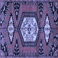 thumbnail image 1 of Ahgly Company Indoor Square Persian Blue Traditional Area Rugs, 4' Square, 1 of 4