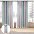 thumbnail image 4 of GUOOL Rideau Occultant 1 Panneau pour Patio Extra Long Bloque Chaleur Imperméable Œillet Solide Rose, 4 of 8