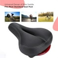 thumbnail image 7 of Saddle with Tail Light, Ergonomic Comfortable  Seat Cushion,  Seat for Men Women with Shock Absorption, Waterproof  Saddle for Stationary/Exercise/Indoor/Mountain/Road Bikes, 7 of 7