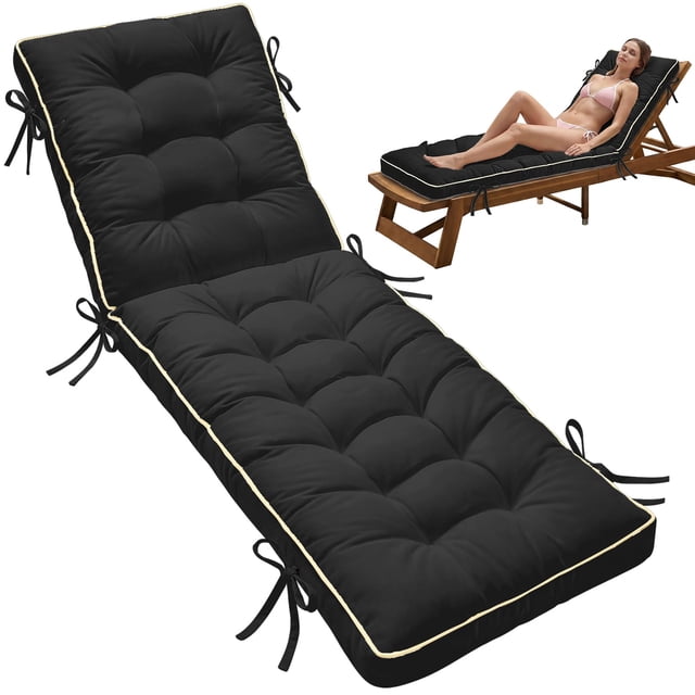 Cojín para tumbona AMCATON 183 x 53 cm de secado rápido con espuma