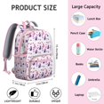 thumbnail image 4 of Adorable Cat-Themed Print Student Backpack – Geometric Cat Pattern With Hand-Drawn Cat Graphic And Artistic Watercolor Cat, 4 of 5