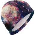 thumbnail image 1 of FYBTO Swimming Cap Galaxy Universe Earth Nebula Unisex Adult FYBTO Polyester, 1 of 4