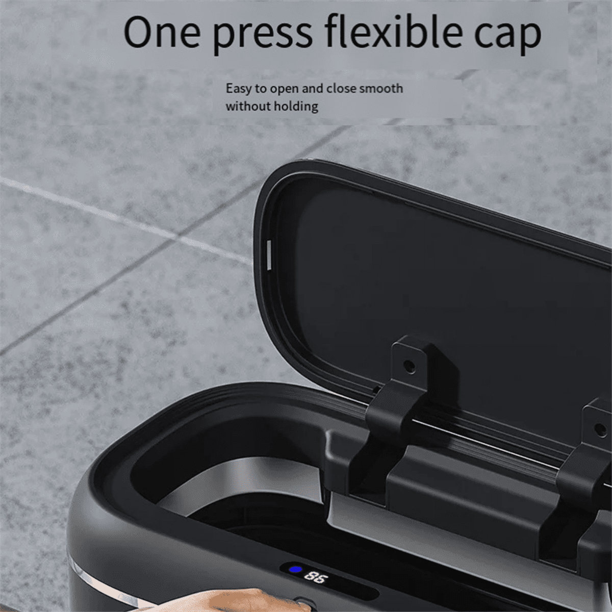 14L Automatic Sensor Trash Can Electric Touchless Smart Bin Kitchen Bathroom Waterproof Bucket Garbage with Lid