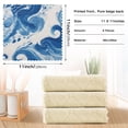 thumbnail image 3 of 6PCS Dish Towels and Dish Cloths Reuseable Dishcloths Sets for Washing Dishes, Cooking, Baking Size 11" x 11" Blue Tie-dye Pattern, 3 of 9