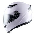 thumbnail image 2 of 1Storm Motorcycle Modular Full Face Flip up Dual Visor Helmet + Spoiler + Motorcycle Bluetooth Headset: HJK316 Glossy White, 2 of 7