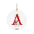 thumbnail image 2 of Xiwaer 26 Letters Santa Christmas Christmas Pendant Acrylic Car Pendant Christmas Tree Decoration,I NO, 2 of 8