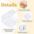 thumbnail image 4 of Contenedores para alimentos Evnlo, paquete de 100, tipo clamshell de plástico transparente, 4 of 6