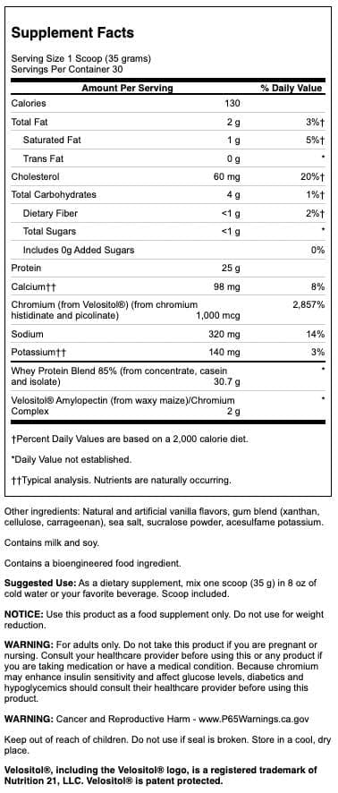 Swanson Full Potential Whey Protein - Vanilla 25 g protein 2.31 lbs Pwdr