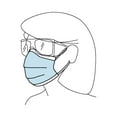thumbnail image 4 of FluidShield Procedure Mask Pleated 50 per Box 62115, 4 of 4
